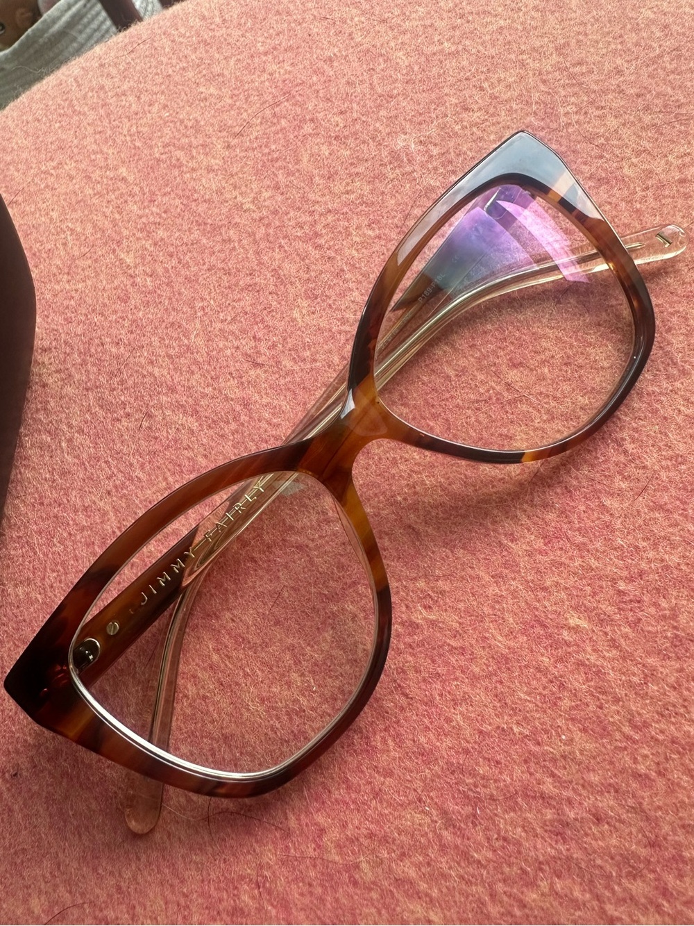 Jimmy Fairly Brown Tortoiseshell Cat-Eye Glasses